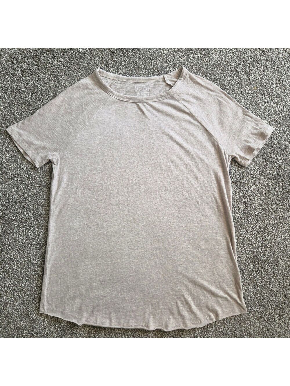 Core Life Beige 100% Cotton Short Sleeve T-Shirt XS